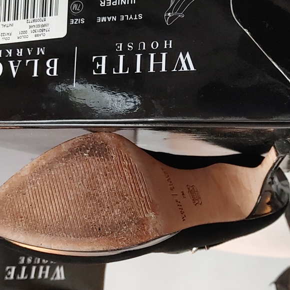 WHBM Black Juniper Heels - Picture 8 of 8